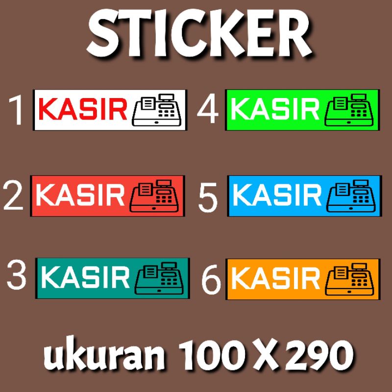 Jual STICKER TULISAN KASIR UNTUK TOKO DAN WARUNG DJ48 | Shopee Indonesia