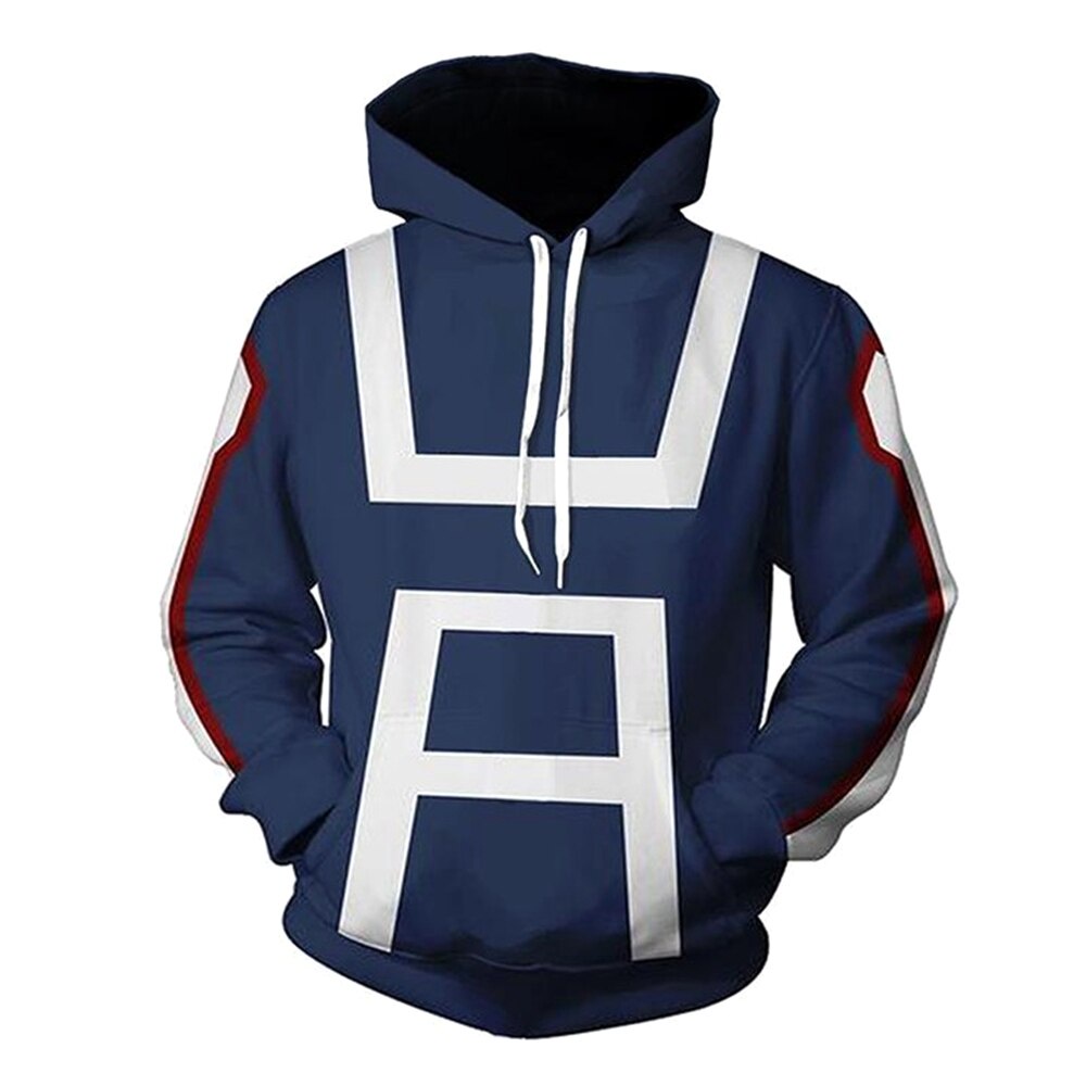 PREORDER My Hero Academia Hoodie Jacket Cosplay Costume Men Women  Sweatshirt Hoodies Gym School Uniforms Blue Spring Summer T-shirt Tops