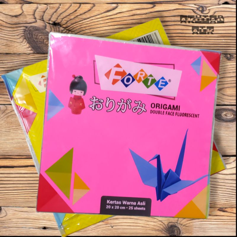 Jual kertas Lipat (Origami) Forte Double Face (20 x 20) Isi 25 Lembar ...