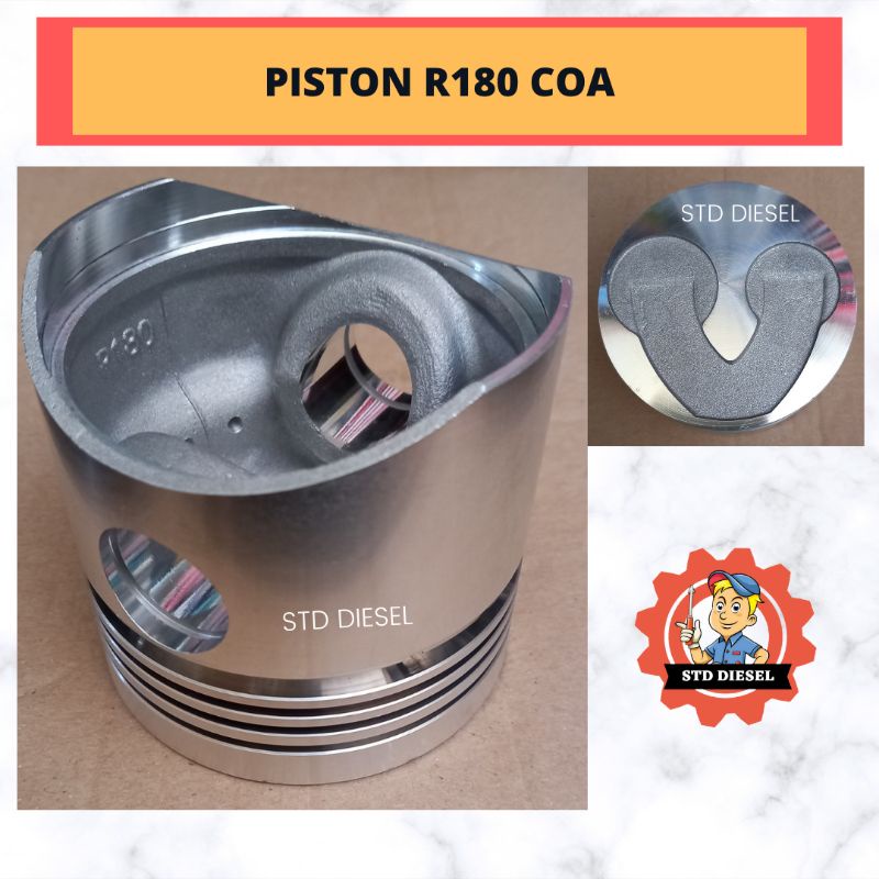 Jual Piston R180 Diesel Engine Mesin diesel 8 HP PK model Coa | Shopee ...