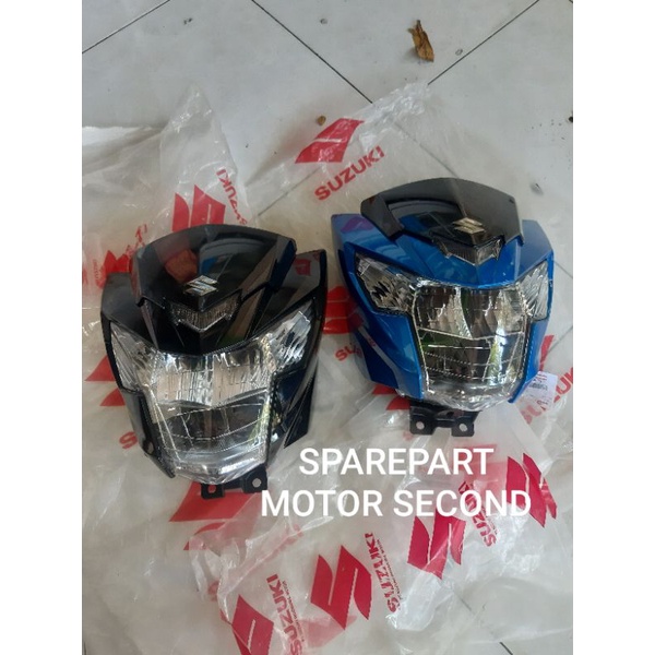 Jual HEADLAMP LAMPU DEPAN BATOK SPEEDOMETER NEW SATRIA FU 150 LED FI ...