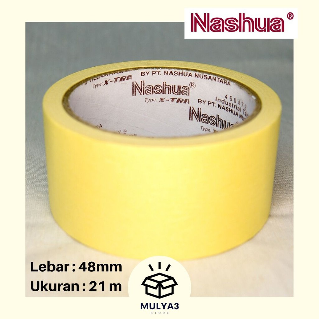 Jual Lakban kertas / solatip kertas / masking tape merk NASHUA lebar
