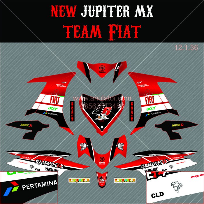 Jual Sticker Motor Yamaha New Jupiter MX CLD Spec B Striping Motor ...