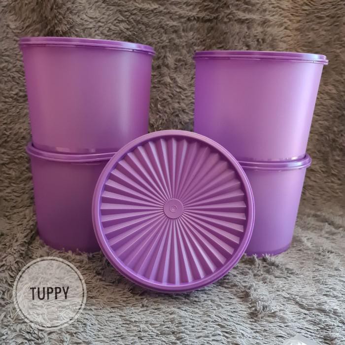 Jual (ORIGINAL TAPERWARE) Super Deco Canister (4) Plus Free Toples ...