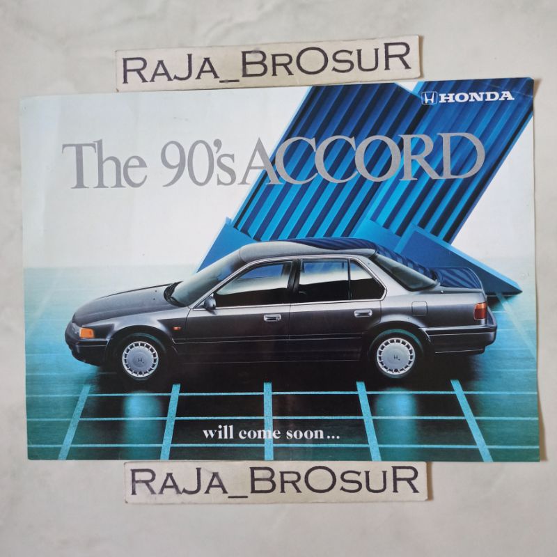 Jual Poster Brosur Katalog Flyer Jadul Lawas Honda Accord Maestro 1990