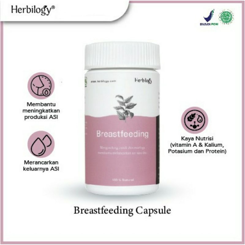Jual HERBILOGY Breastfeeding Capsules 60pcs ASI Booster Pelancar ASI