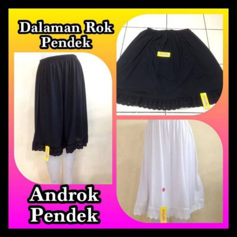 Jual ANDROK PENDEK HITAM DAN PUTIH/DALEMAN ROK MURAH | Shopee Indonesia
