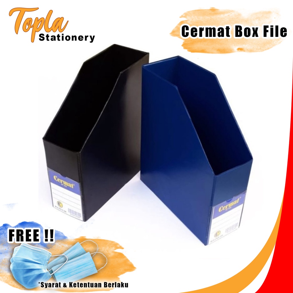Jual Harga dapat 3 pcs Box File Cermat 808 Folio 9 cm File Magazine ...