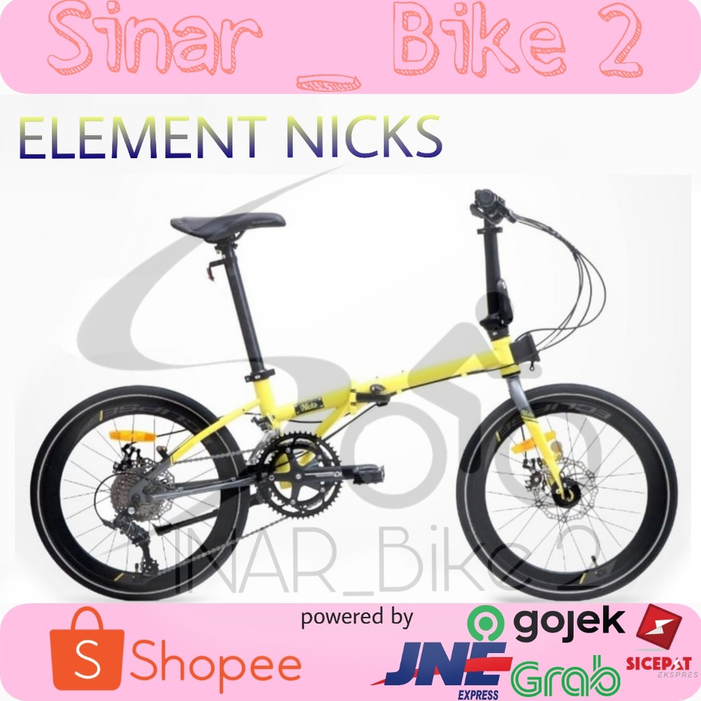 Jual Sepeda Lipat Element Nicks 20Inch New | Shopee Indonesia