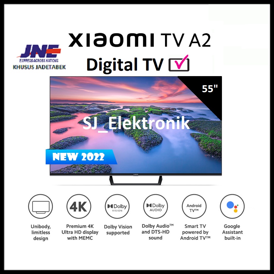 Jual LED TV Xiaomi TV A2 55" MI TV 55 Inch Android 10 UHD 4K Digital TV ...