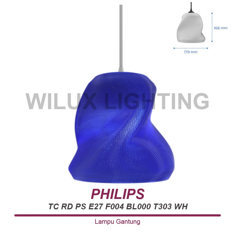 Jual PHILIPS 3D Printed Luminaire / TC RD PS E27 F004 BL000 T303 WH