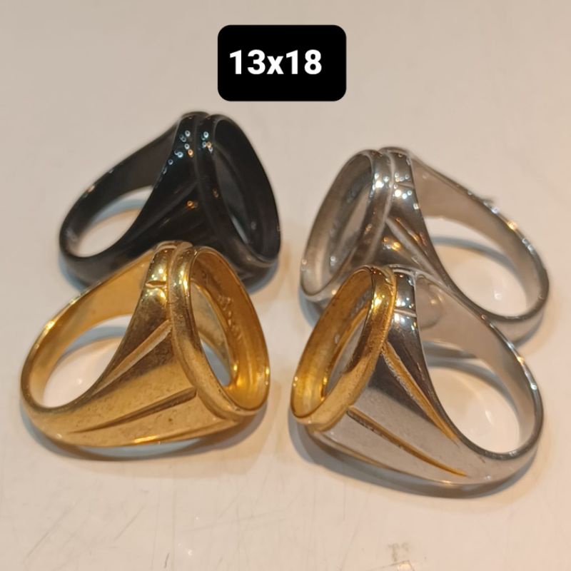 Jual EMBAN RING CINCIN TITANIUM 13X18 | Shopee Indonesia