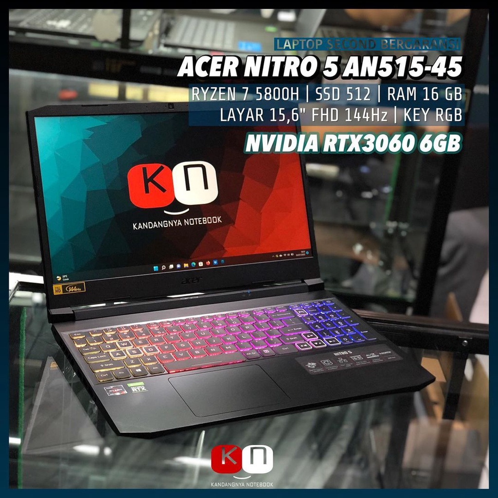 Jual Acer Nitro An Ryzen H Rtx Gb Gb Gb Ssd