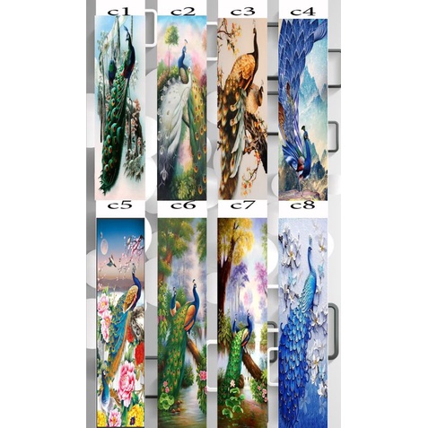Jual stiker rak/lemari kaca motif merak | Shopee Indonesia