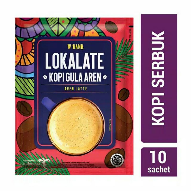 Jual Lokalate Kopi Gula Aren 10 sachet Shopee Indonesia