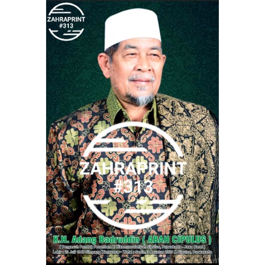 Jual Poster Ajengan Photo Foto KH Adang Badruddin | Abah Cipulus ...