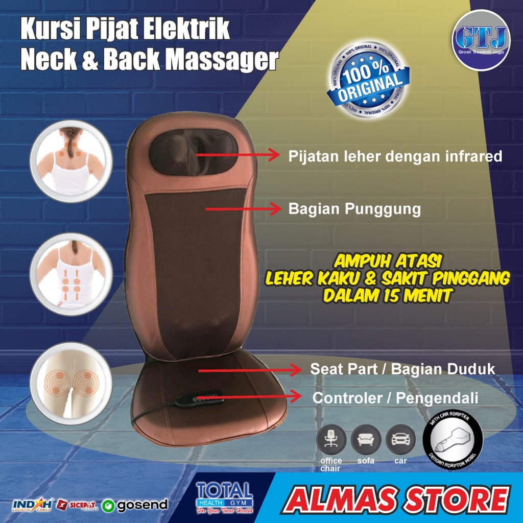 Jual Kursi Pijat Pijit Pijet Elektrik Listrik Punggung Mobil Alat