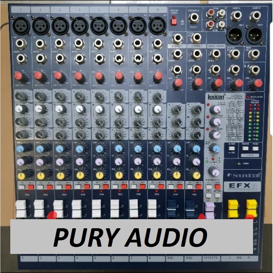 Jual Mixer audio soundcraft efx8/efx 8 ( 8 channel ) | Shopee Indonesia