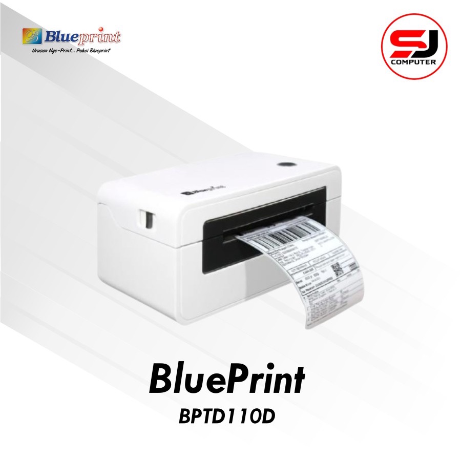 Jual PRINTER BARCODE THERMAL LABEL RESI BLUEPRINT TD110D BLUETOOTH