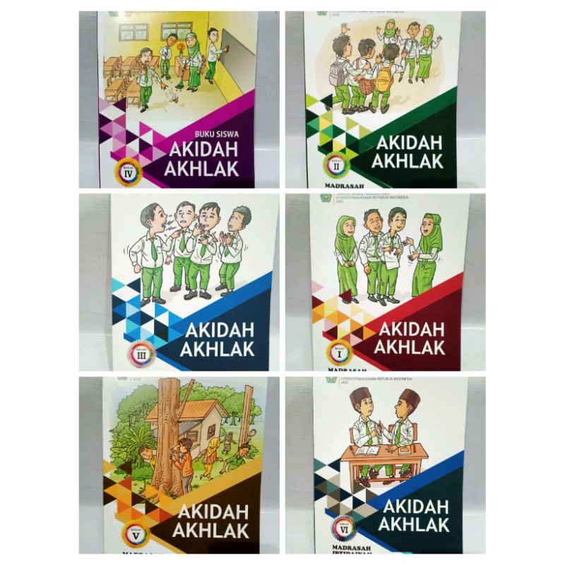 Jual BUKU SISWA MI AKIDAH AKHLAK UNTUK KELAS 1-2-3-4-5-6 REVISI TERBARU ...