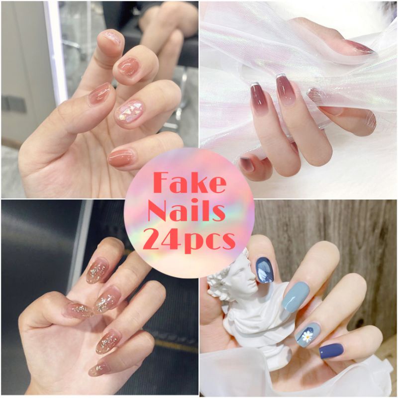 Jual Kuku Palsu Fake Nails Isi Pcs D Shopee Indonesia