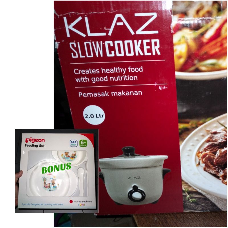 Jual MendadakDagang PRELOVED Slow Cooker Klaz 2 liter FREE Alat Makan