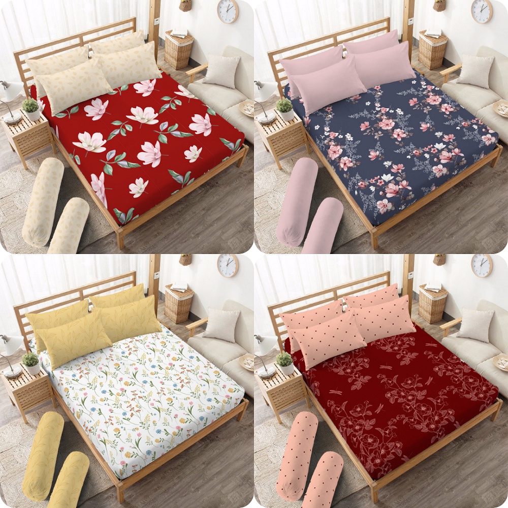 Jual Kintakun Sprei 180 X 200 King Flower Dluxe Kirana Microfiber B4 20 ...