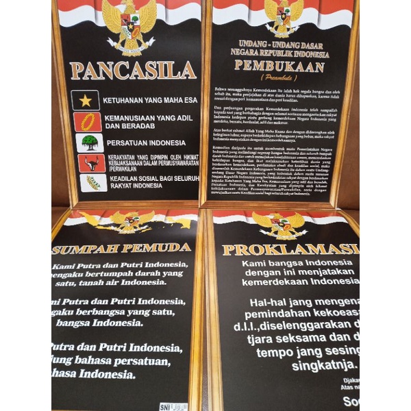 Jual Poster Alat Peraga Belajar Pancasila Sumpah Pemuda Proklamasi Uud Shopee Indonesia 3790