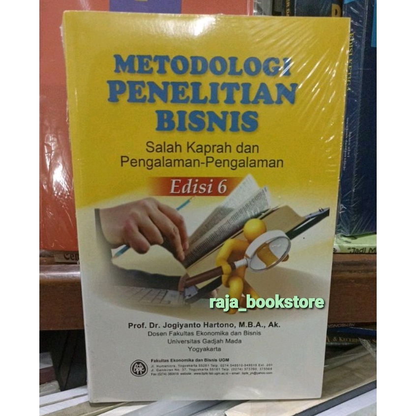 Jual Metodologi Penelitian Bisnis Edisi Prof Dr Jogiyanto Hartono Shopee Indonesia