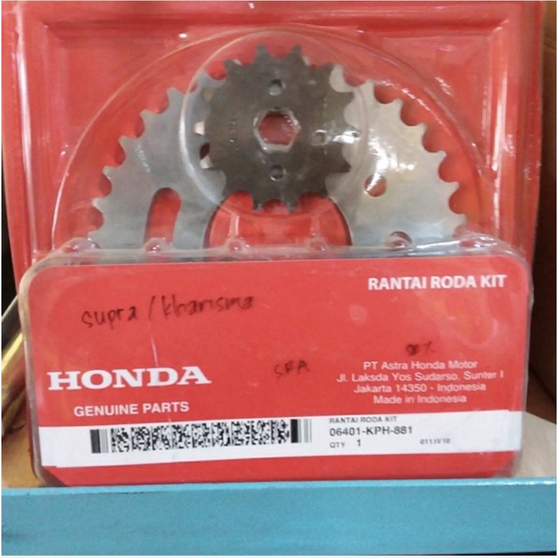 Jual GEAR SET SUPRA X 125 KHARISMA ORI HONDA 06401 KPH 881 Shopee