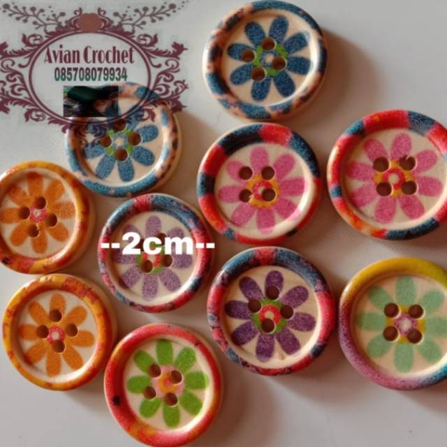 Jual KANCING KAYU 2 CM (10 pcs) | Shopee Indonesia