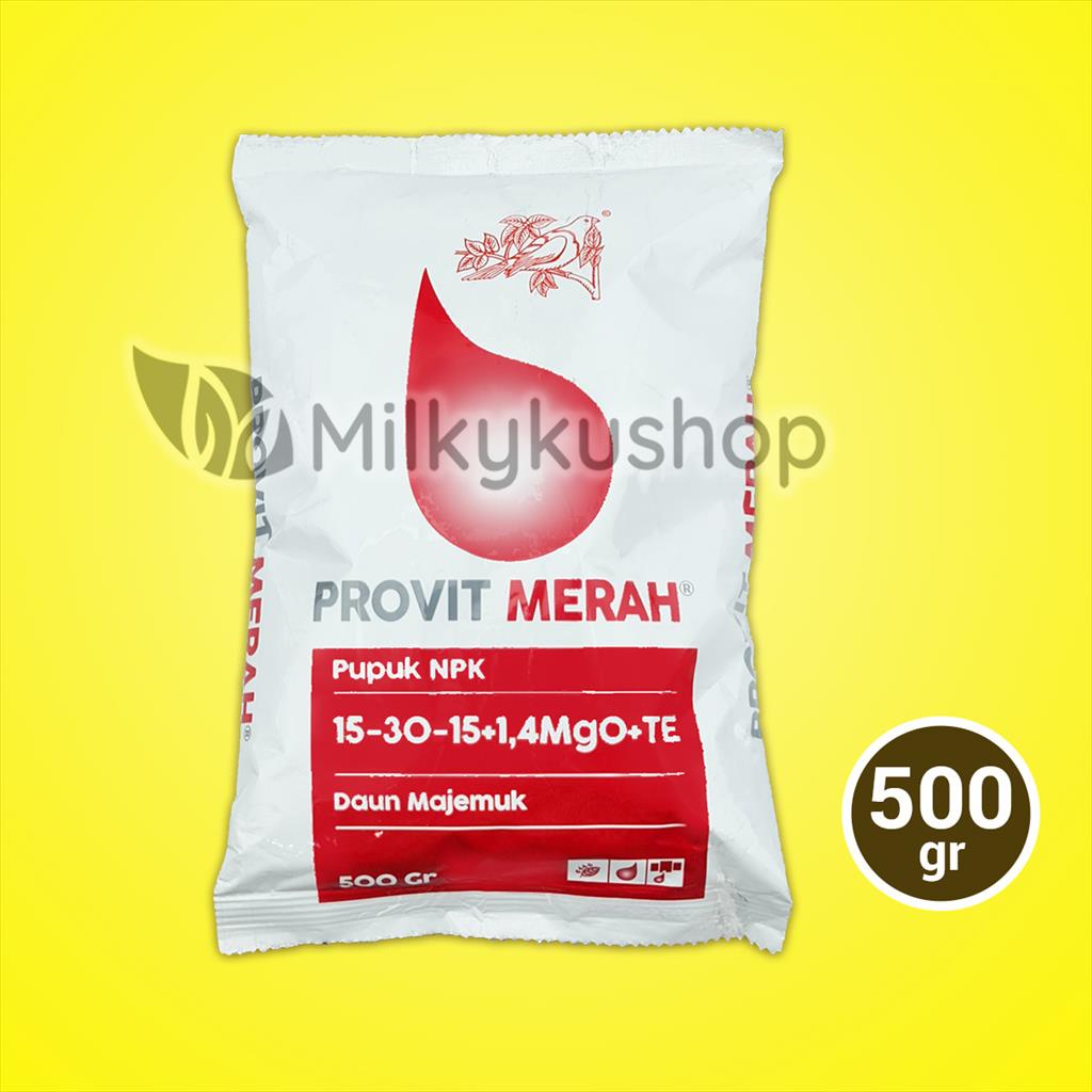 Jual PUPUK MEROKE PROVIT MERAH NPK 500 GRAM KEMASAN PABRIK NPK DAUN ...