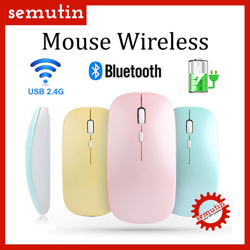 Jual Mouse Wireless Bluetooth / Mini Portable Phone Universal / Android ...