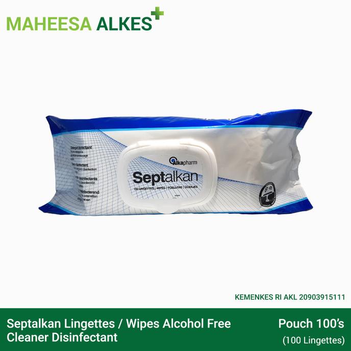Jual Septalkan Lingettes / Wipes Alcohol Free Cleaner Disinfectant