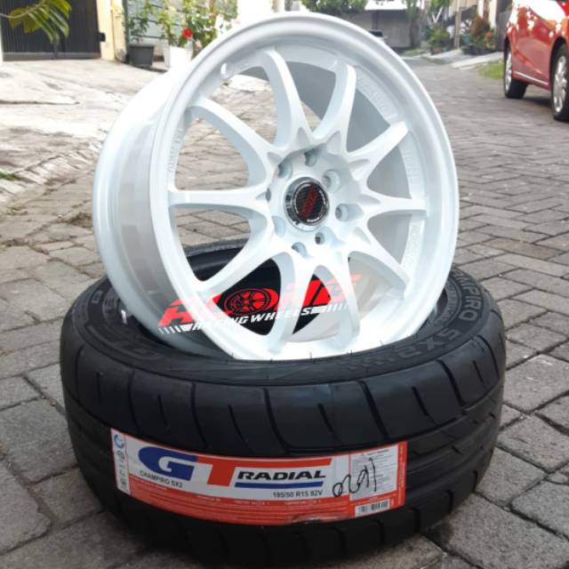 Jual VELG Repl. RAYS Ce28 R15 White | Shopee Indonesia