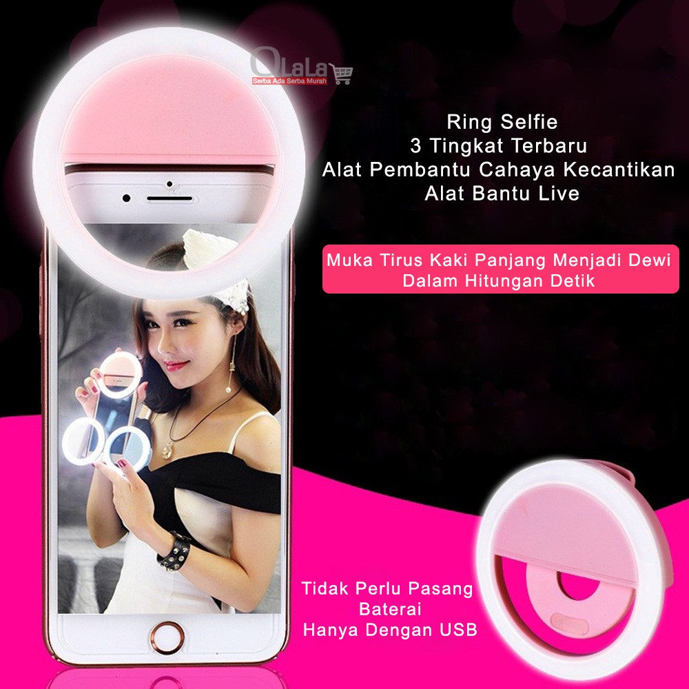 Jual Ring Light Selfie Led Lampu Selfie Bulat Untuk Kamera Camera Hp