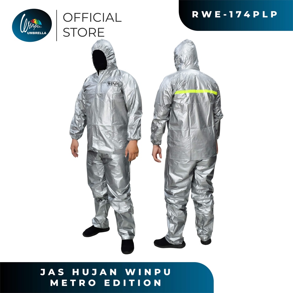 Jual WINPU Mantel Jas Hujan Setelan Dewasa Pria Bahan PVC Tebal dan ...