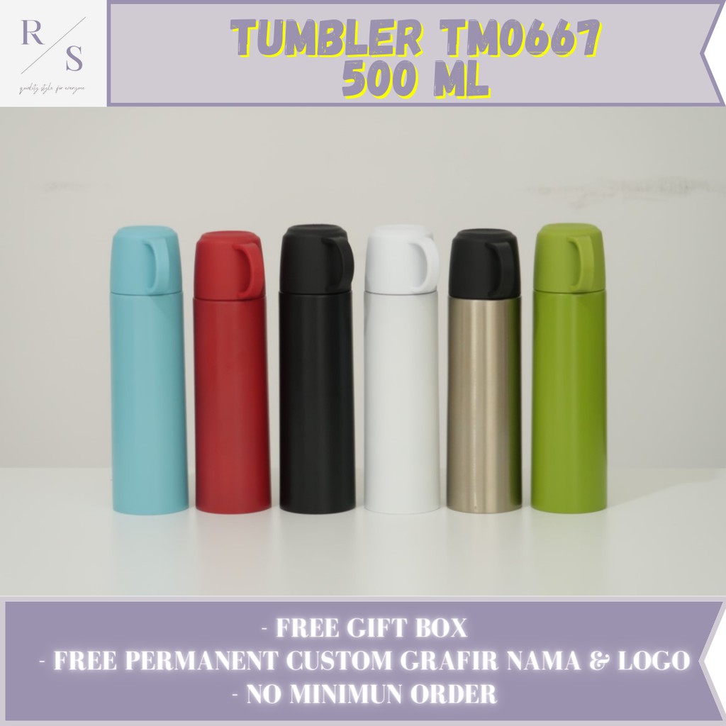 Jual Tumbler Botol Minum Termos TM0667 Custom Grafir Nama / Logo ...