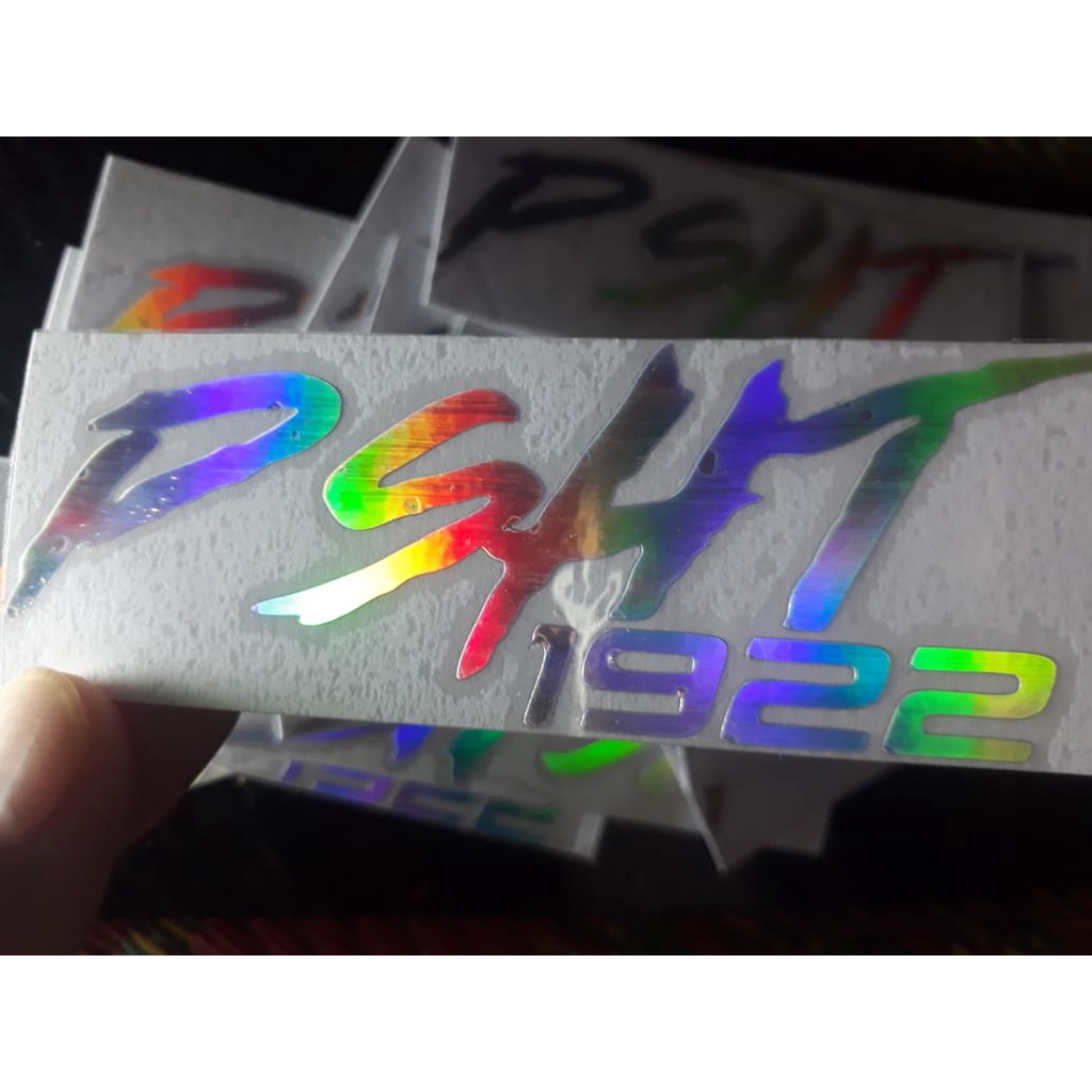 Jual setiker psht hologram / stiker psht cutting / stikcer logo psht ...
