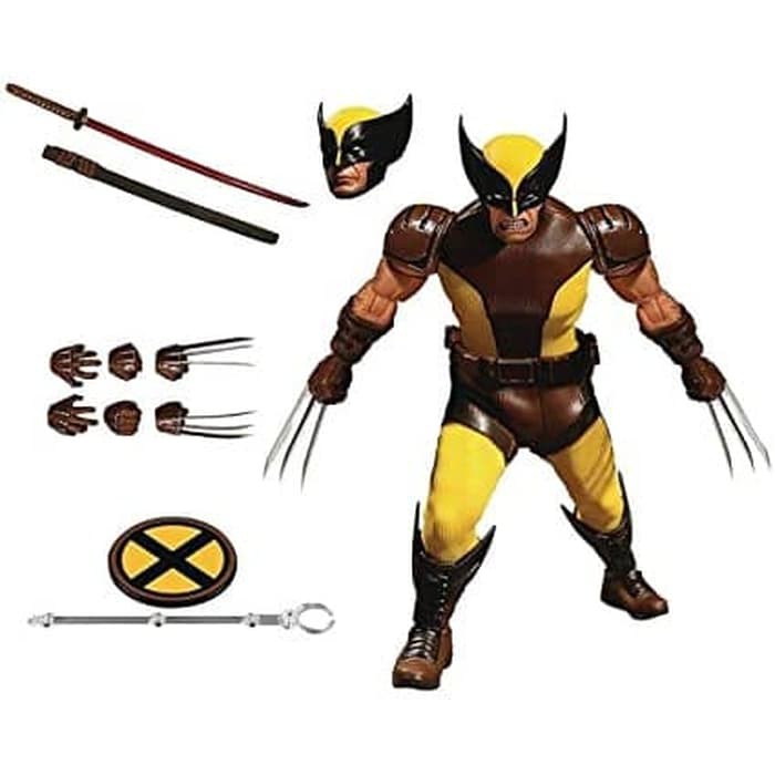 Jual Mezco Wolverine Brown Suit One:12 Collective Action Figure Marvel ...