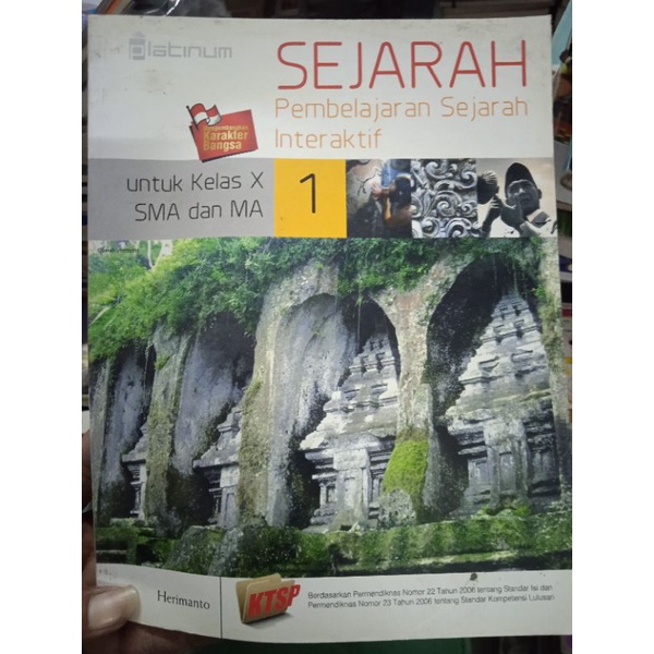 Jual buku SEJARAH KELAS 1 SMA KTSP PENERBIT PLATINUM TIGA SERANGKAI ...