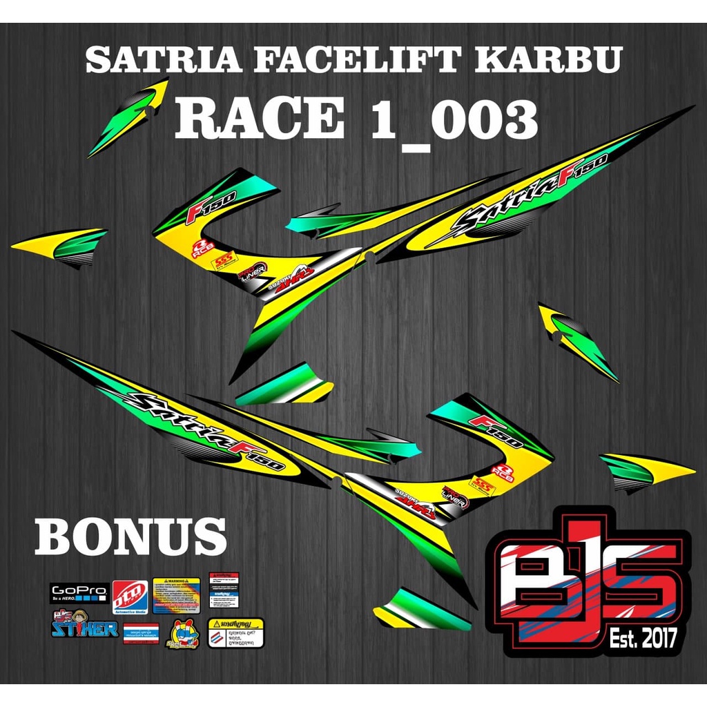 Jual Striping satria fu karbu - Stiker Decal satria fu satria facelift ...