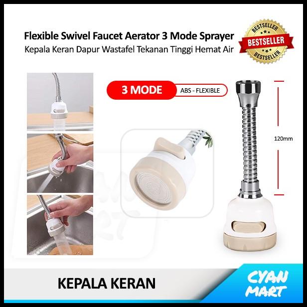 Jual Kepala Keran Dapur Cuci Piring Washtafel Hemat Air 3 Mode Kran Sprayer Shopee Indonesia 6672