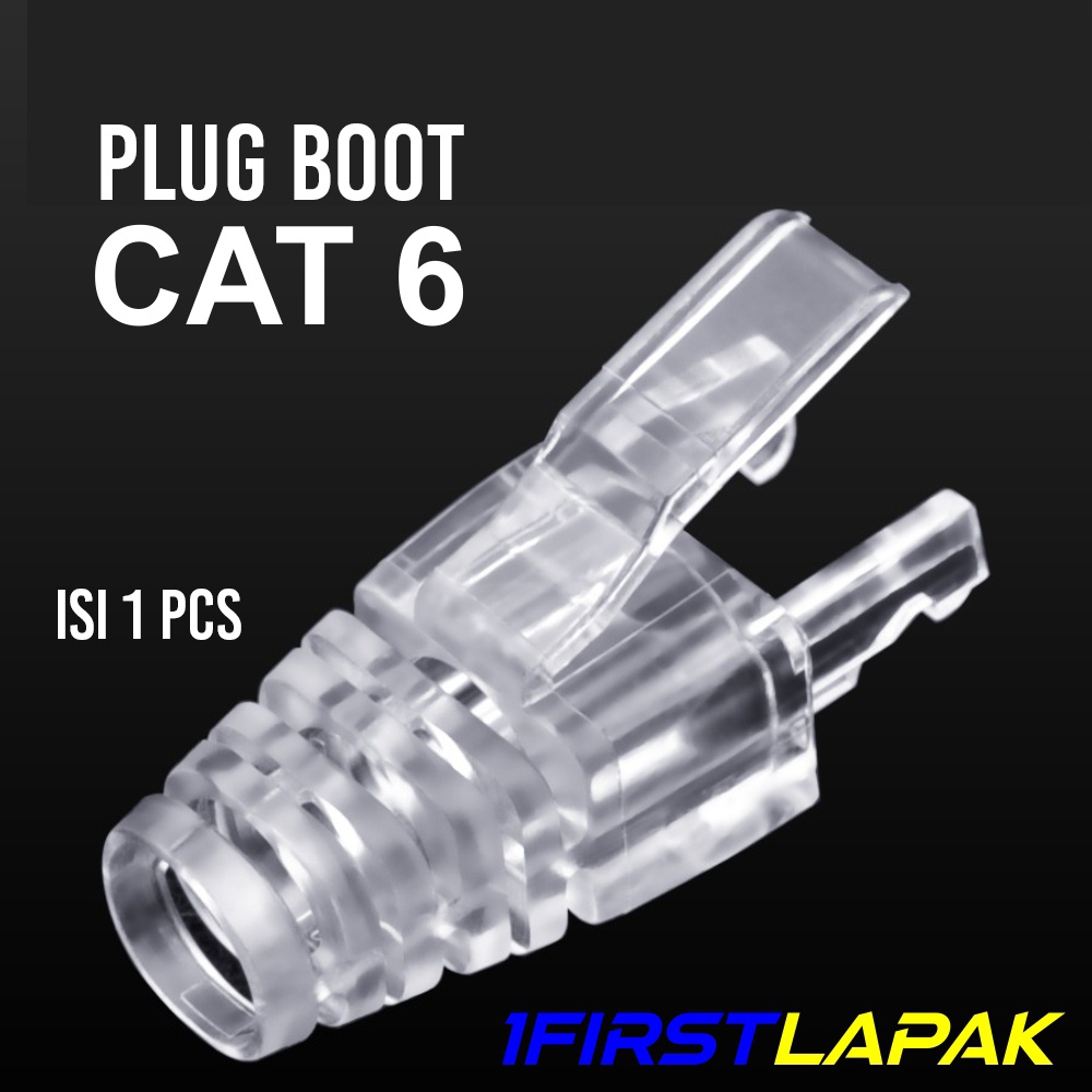 Jual Plug Boot RJ45 Cat6 6.5mm Plugboot Pelindung Konektor UTP FTP/STP ...