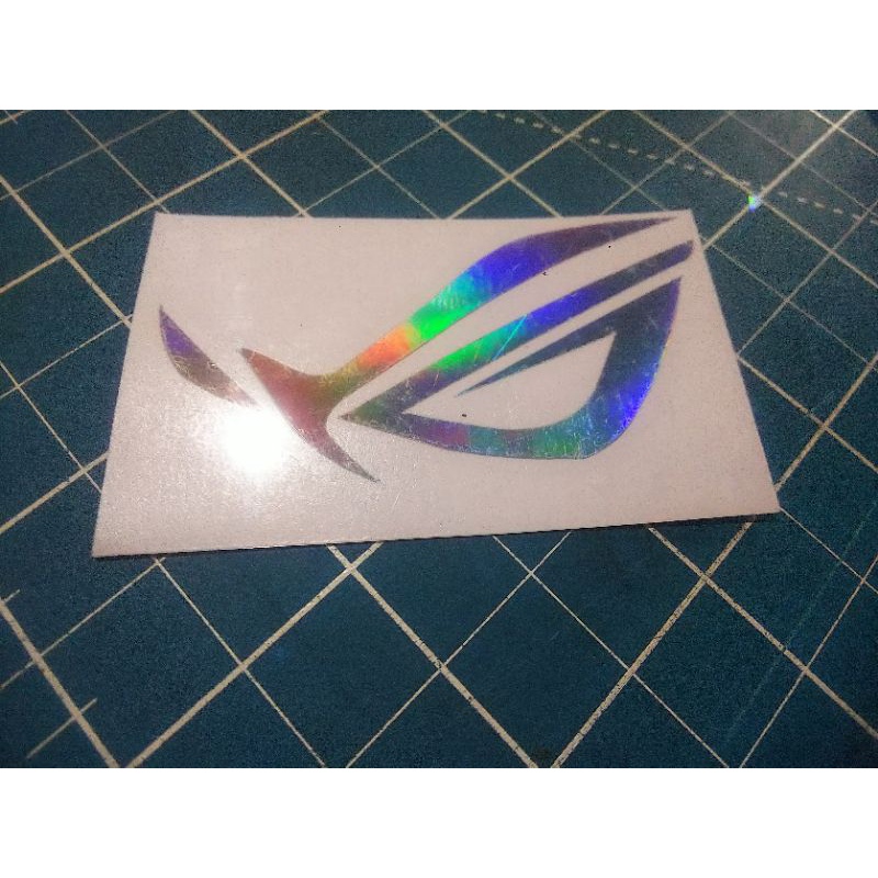 Jual Sticker Cutting ROG Setiker Gaming Komputer Hologram Republic Of ...