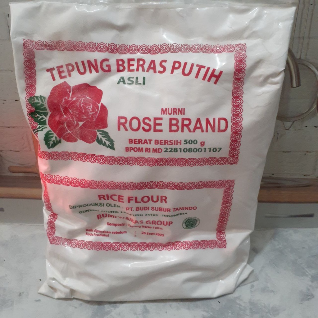 Jual Tepung Beras Putih Rose Brand 500g Shopee Indonesia 