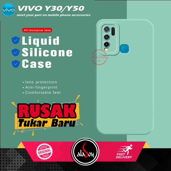 Jual Soft Case VIVO Y30 Y50 Case Liquid Silicone Pro Camera