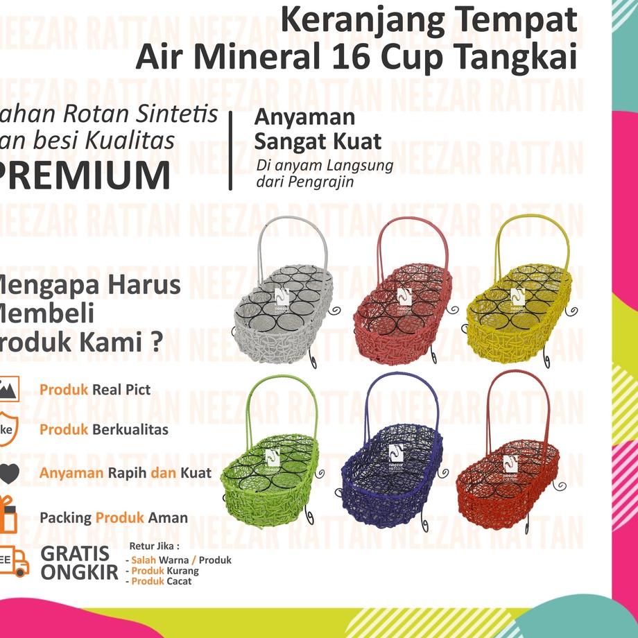 Jual Harga Spesial Keranjang Air Mineral Tempat Aqua Gelas Sintetis