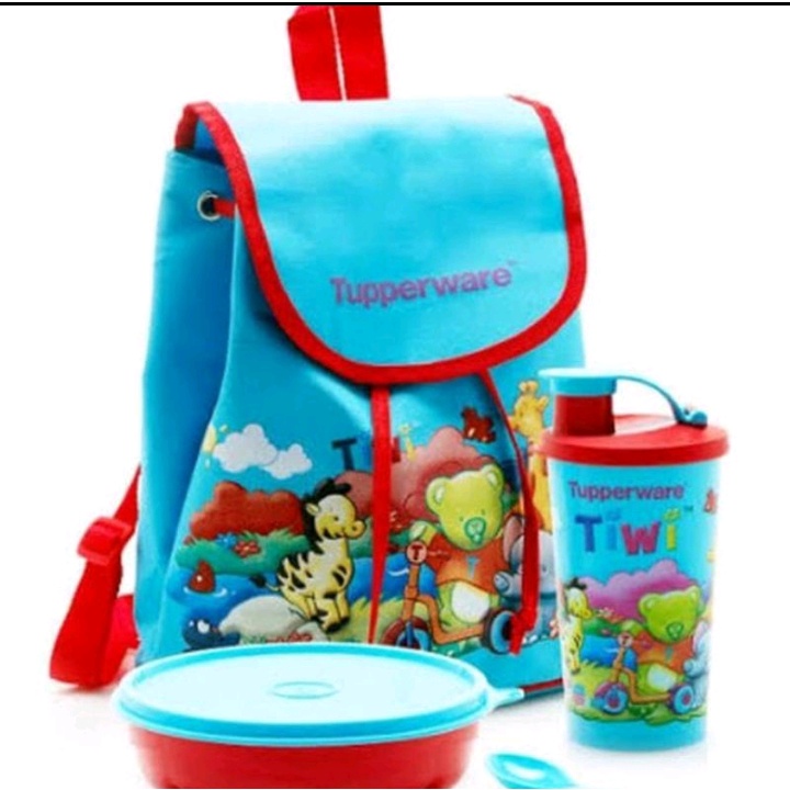 Jual PROMO TUPPERWARE TIWI N FRIENDS SET WADAH BEKAL ANAK TUPPERWARE ...