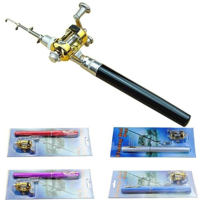 Promo Joran Pancing Pena Mini / Portable Mini Fishing Rod Pen / Joran Mini  Diskon 17% Di Seller Hafizh Store 4 - Cikoko, Kota Jakarta Selatan